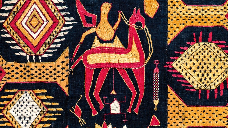 Detail from Indian textile in Karun Thakar Collection